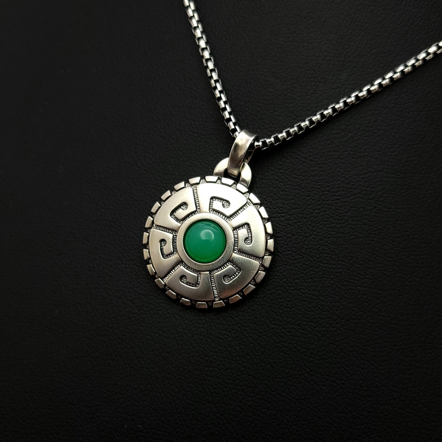 Chrysoprase Medallion