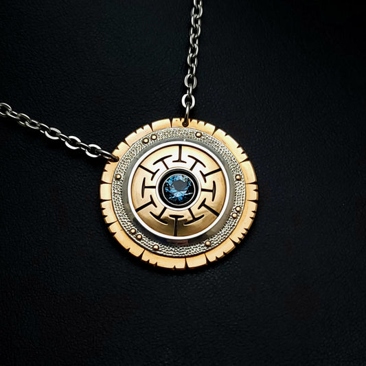 Blue Topaz Medallion