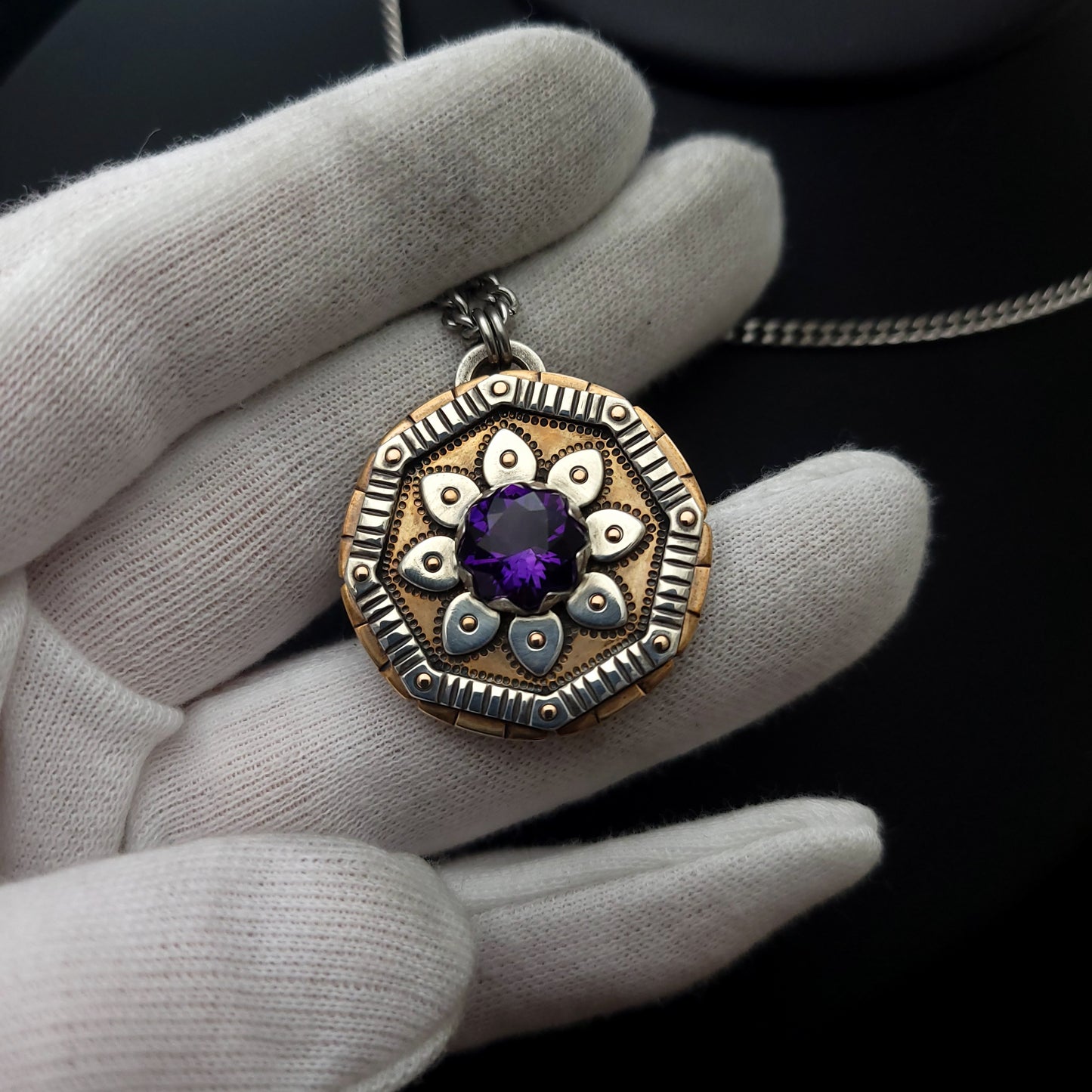 Amethyst Medallion