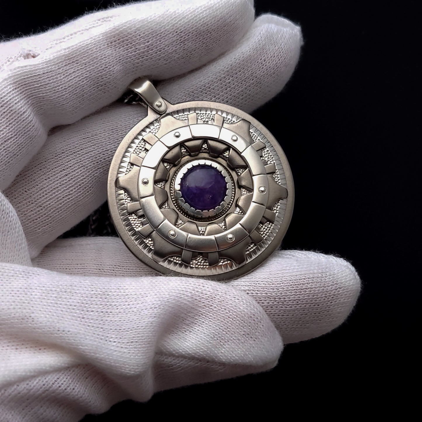 Charoite Medallion