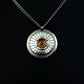 Argentium Sterling Silver Citrine Medallion