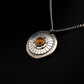 Argentium Sterling Silver Citrine Medallion